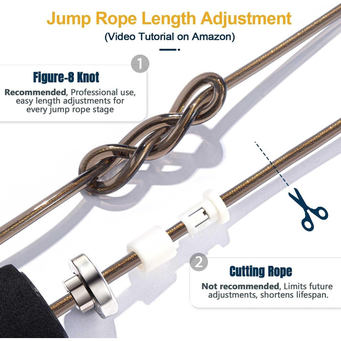 Стрибувальна скакалка Coniflor 2-в-1 для жінок, чоловіків та дітей - без перекручування, з підшипниками та зручними ручками для швидких фітнес-тренувань (Сірий)