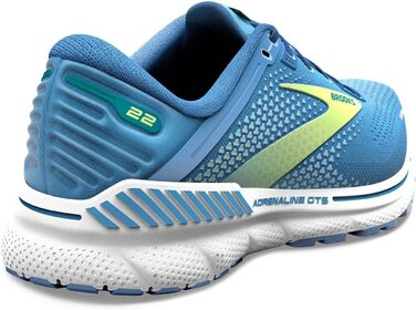 Brooks Adrenaline GTS 22 – жіночі кросівки для бігу з підтримкою (35.5 EU, Сріблясто-блакитно-зелені)