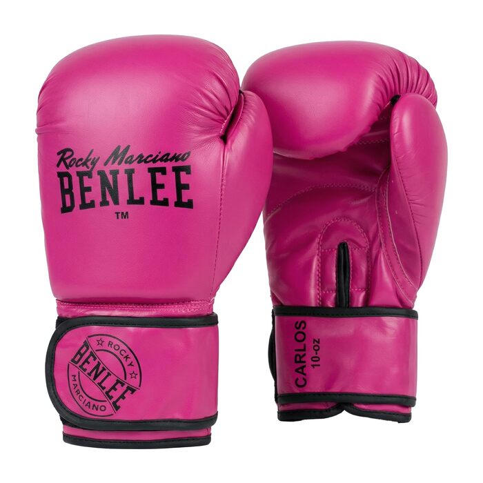 Боксерські рукавички BENLEE Carlos 16oz Рожеві для тренувань та мішка, з липучкою, для боксу, кікбоксингу та єдиноборств