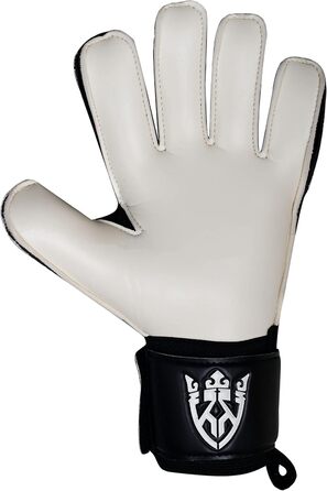 Воротарські рукавички Keeperking для дітей, юніорів та дорослих. Без пальців, 4 мм, латекс, унісекс, чорно-білі (3)