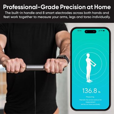 Ваги Wyze Scale Ultra BodyScan Чорні - аналіз складу тіла, Bluetooth