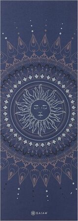 Йогамат Gaiam, 6 мм, антиковзка, для йоги, пілатесу та фітнесу, 172 x 61 x 6 мм