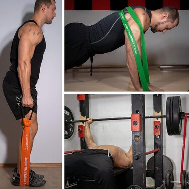 Фітнес гумки Raigeki: стрічковий комплект для силових тренувань (5 шт., 6-100 кг)