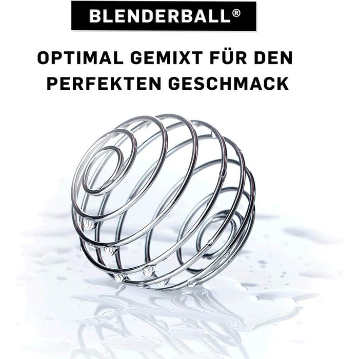 Скляна пляшка BlenderBottle Mantra 600 мл, зелена, з BlenderBall, для води, йоги та протеїну, BPA-free