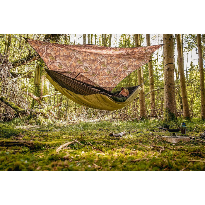 Гамак Amazonas Ultra-Light Moskito-Traveller Quilted з утеплювачем (+5°C) 2.75x1.4м, вага 0.95кг, до 200кг