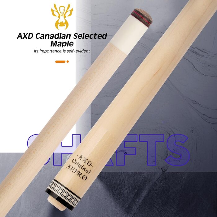 Більярдний кий Konllen з низькою відволікаючою лінією, з подовженням та кейсом (10,5 мм, 11,5 мм, 12,5 мм наконечники Tigerspitze, XTC-чохол, 3/8 x 8 радіальний штифт, довжина 147 см) Dragon-1, EU 12.5mm