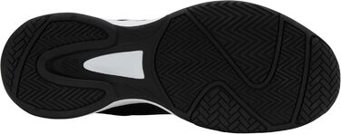 Кросівки для тенісу K-Swiss Court Express 2 чоловічі, чорно-білі з неоновим зеленим, 41 EU