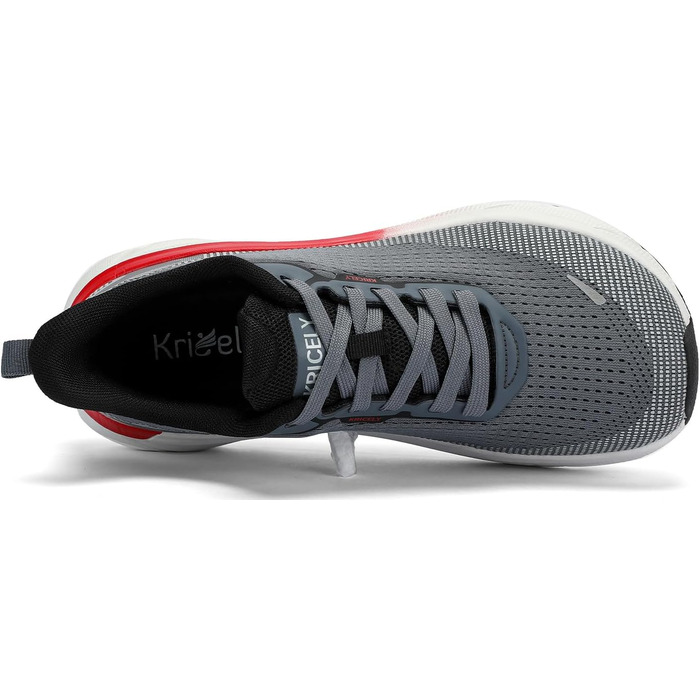 Кріцелі: бігові кросівки для чоловіків з широкою передньою частиною. Ідеальні для трейлраннінгу, бігу по доріжках, трекінгу, спорту та фітнесу. Легкі, зручні, сірі, розмір 41.5 EU