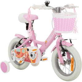 Дитячий велосипед Princess 12 дюймів Actionbikes, з V-Brake гальмами, відбивачами та крилами, для хлопчиків і дівчаток 2-5 років