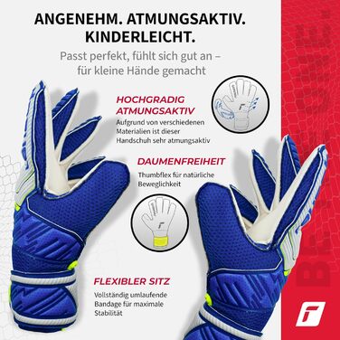 Воротарські рукавички Reusch Attrakt Solid Junior для дітей 5-16 років (Vapor Gray/Deep Blue 6)