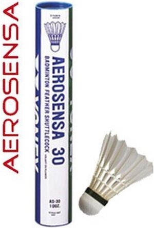 Волан для бадмінтону YONEX AeroSensa-20 Goose Feather (12 шт.) - Швидкий, Червоний