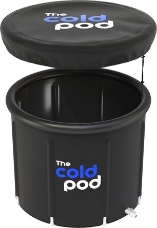 Крижана ванна The Cold Pod 440 л для атлетів з кришкою, портативна складна ванна для криотерапії, для дому та вулиці, для дорослих