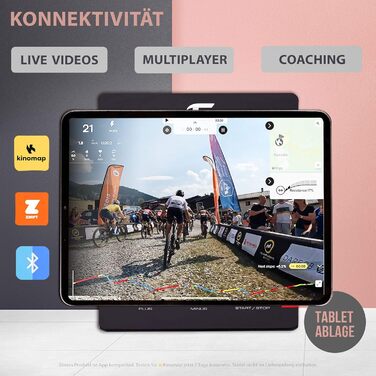 Ергометр Christopeit Sport ET 6, 24 рівня, до 150 кг, 12 кг магнітна система, LCD-дисплей, домашній тренажер