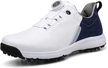 Жіночі гольф-туфлі з шипами, водонепроникні та легкі. Білий колір (41 EU, Синій)