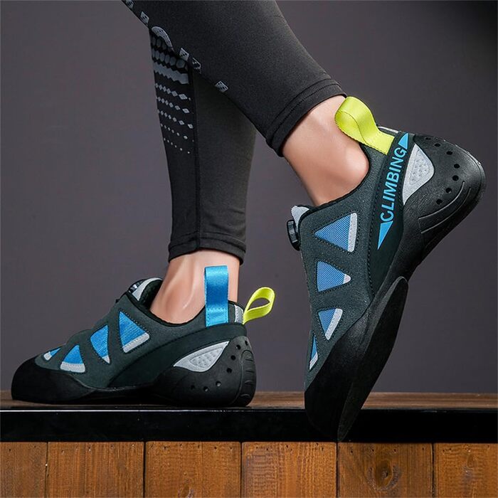 Легкі та дихаючі скелелазні кросівки для боулдерингу, неслизькі, зелені (43 EU, блакитні)
