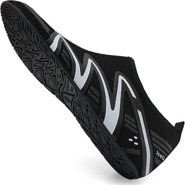 Чоботи для плавання IceUnicorn: зручні аквашузи для жінок та чоловіків, розмір 38/39 EU, колір чорний