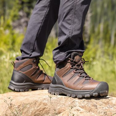 Чоловічі трекінгові черевики NORTIV 8, водонепроникні, темно-коричневі (44 EU)