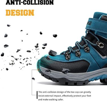 Дитячі зимові черевики Elaphurus: теплі, зручні, для прогулянок та трекінгу (36 EU, сапфір-блакитний)