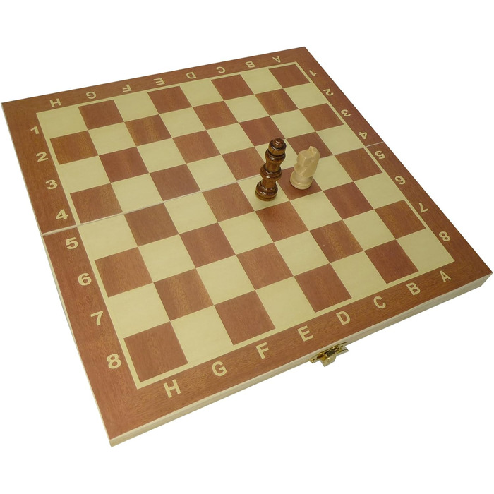 Шашки, шахи, бейсбол - ігровий набір 3 в 1 C&T у дерев'яній складаній коробці (24 см)