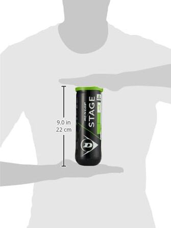 Тенісний м'яч Dunlop Stage 1 Green - для дітей та початківців, велике поле, 60 м'ячів (3 банки)