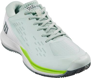 Тенісні кросівки Wilson Rush Pro Ace Clay для жінок (42 2/3 EU, Opal Blue White Jasmine Green)