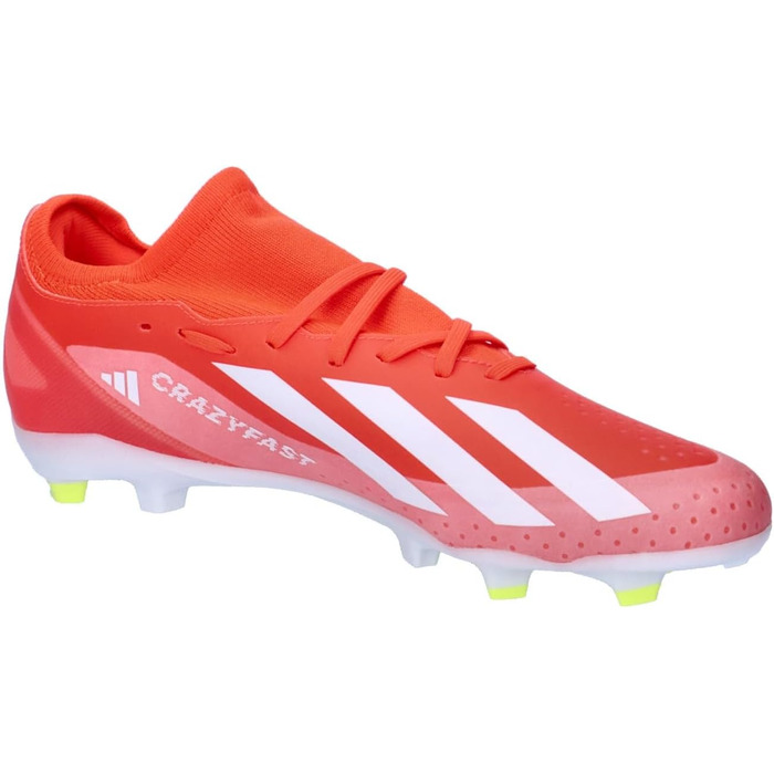 Кросівки футбольні Adidas X Crazyfast 3 FG для твердого поля (48 EU, Червоний, Білий, Жовтий)