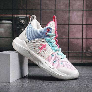 Баскетбольні кросівки TBJ для чоловіків та жінок. Зносостійкі, спортивні, тренувальні, не слизькі. Білий колір, розмір 40 EU