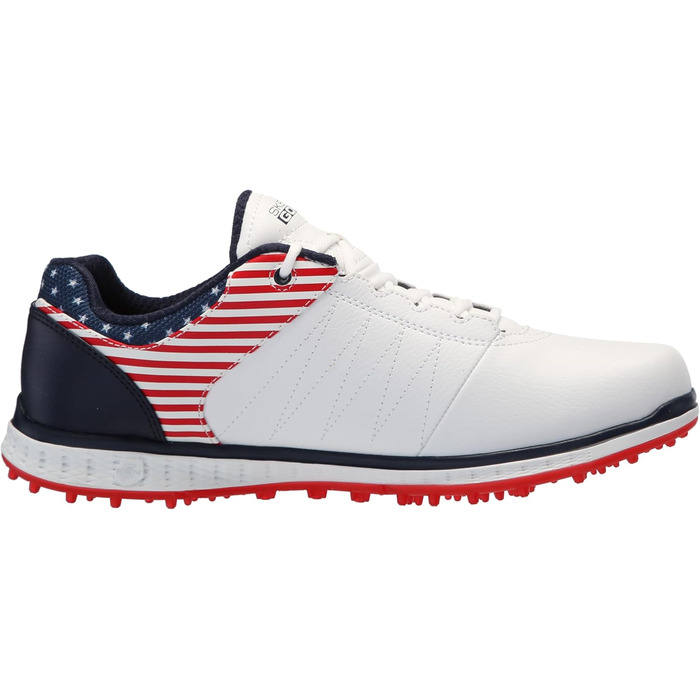 Жіночі гольф-кросівки Skechers Go Pivot Spikeless - білий, темно-синій, червоний (37 EU)