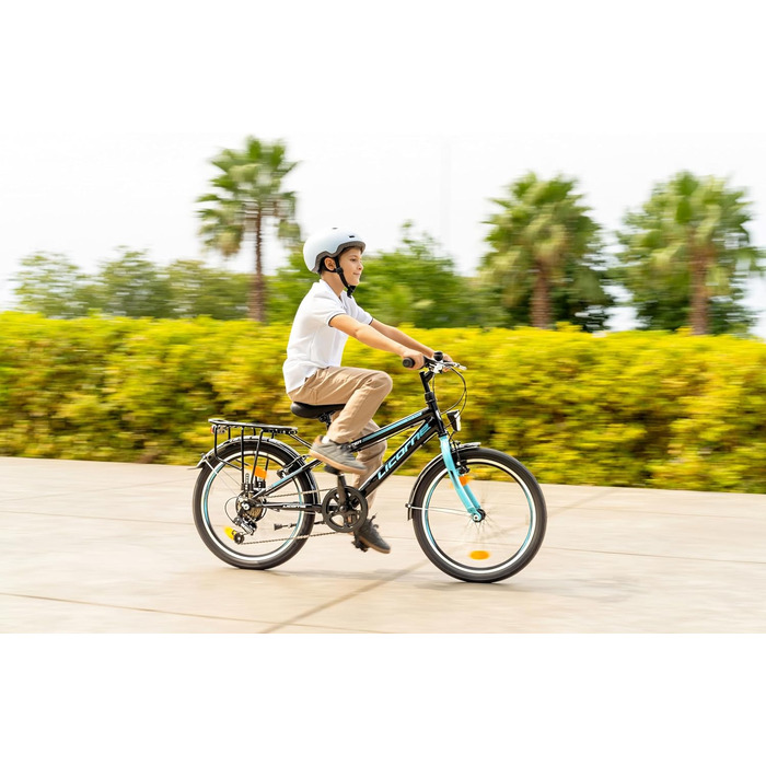 Дитячий гірський велосипед Licorne Bike Carter Premium 20 дюймів, 6-швидкісна Shimano, для хлопчиків та дівчаток