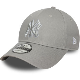 Кепка New Era 9Forty Strap Cap з вишитим логотипом New York Yankees (сіра)
