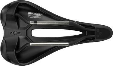 WTB Gravelier велосипедне сідло 246x140 мм, гнучка основа з Fusion Form, виріз для розвантаження промежини, для гравійних і довгих поїздок, інтегроване кріплення для інструментів, сталеві рейки