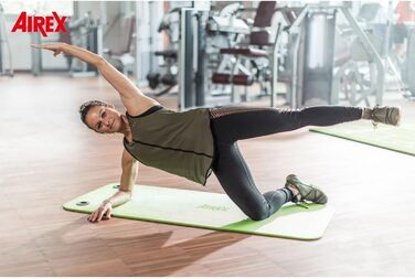 Гімнастичний килимок AIREX Fitline 140 з отворами, аква, для фітнесу та тренувань