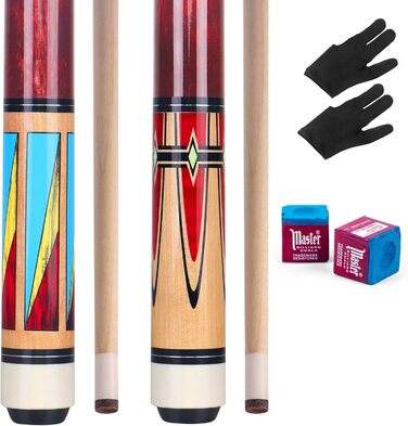 Набір для більярду Aklot Pool-Queue (2/3/4 частини), 147.3 см, дорослі, канадський клен, полірувальний набір