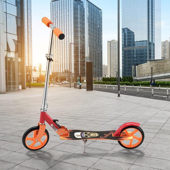 Дитячий самокат ArtSport Cityroller з великими колесами та ременем для перенесення, для дітей від 3 років, 4 дизайни