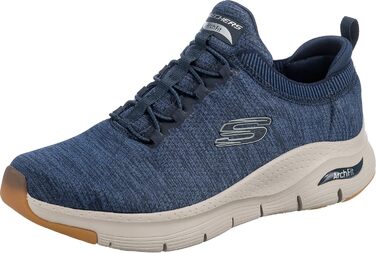 Чоловічі кросівки Skechers Arch Fit Waveport, 42 EU, темно-синій, сітчаста обробка