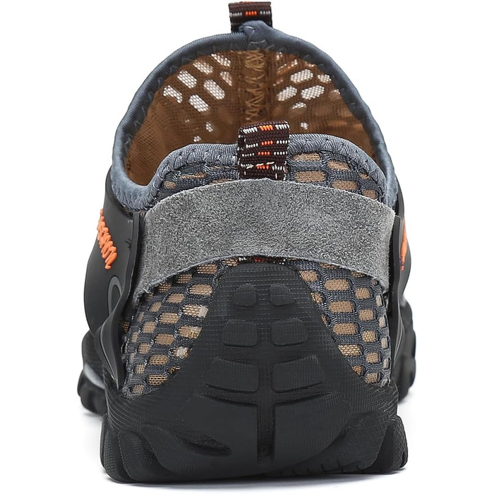 Чоловічі спортивні сандалії FLARUT для літа, трекінгу та хайкінгу. Сірі сандалії для активного відпочинку, бігу та скелелазіння (39 EU).