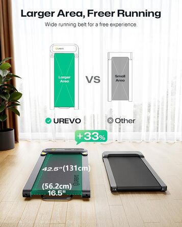 Smart Walking Pad [Spacewalk 3S] Чорний: Ходункова доріжка з автоматичним нахилом, 42x108 см, для дому та офісу