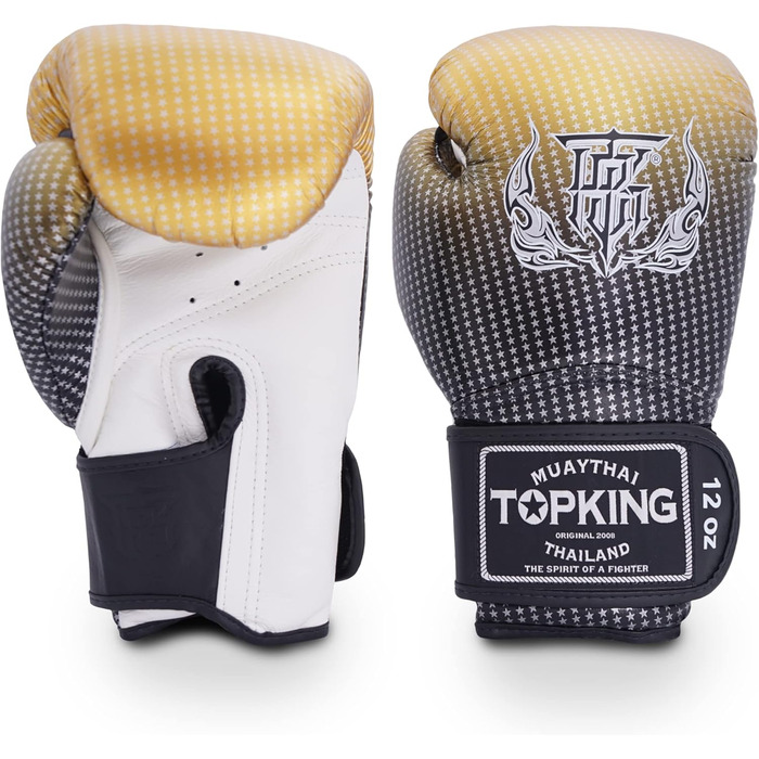 Боксерські рукавички Muay Thai Top King Super Star Air 16oz золоті