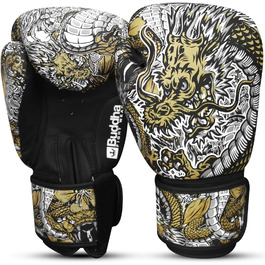 Боксерські рукавички BUDDHA FIGHT WEAR Dragon для тренувань і спарингів у Муай Тай, кікбоксингу, фітнесі, чоловічі та жіночі, різні кольори, 300-360 г