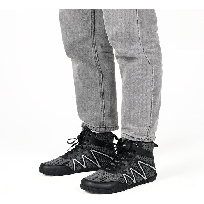 Чоловічі борцівки, боксівські туфлі, фітнес-кросівки, підошва Zero-Drop, синьо-зелені (46 EU, широкі, темно-сірі)