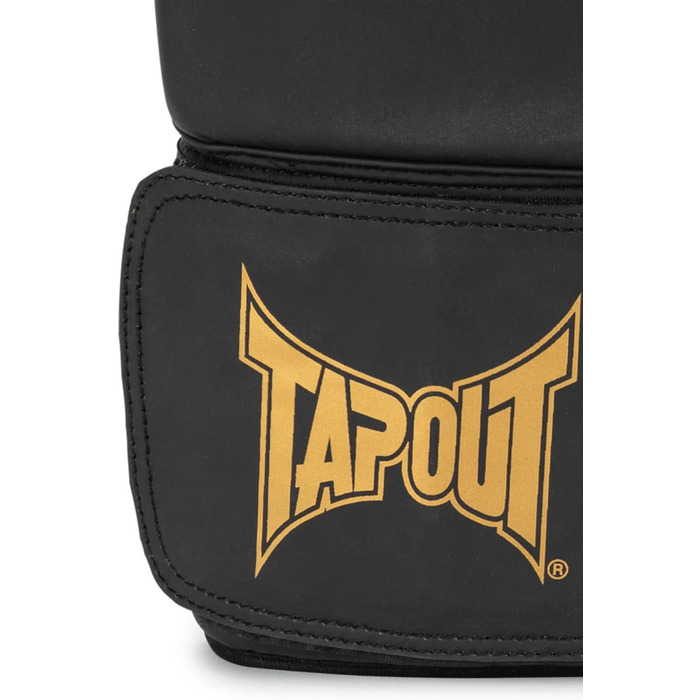 Боксерські рукавички Tapout RAGTOWN із штучної шкіри, чорні/золоті, 18 унцій