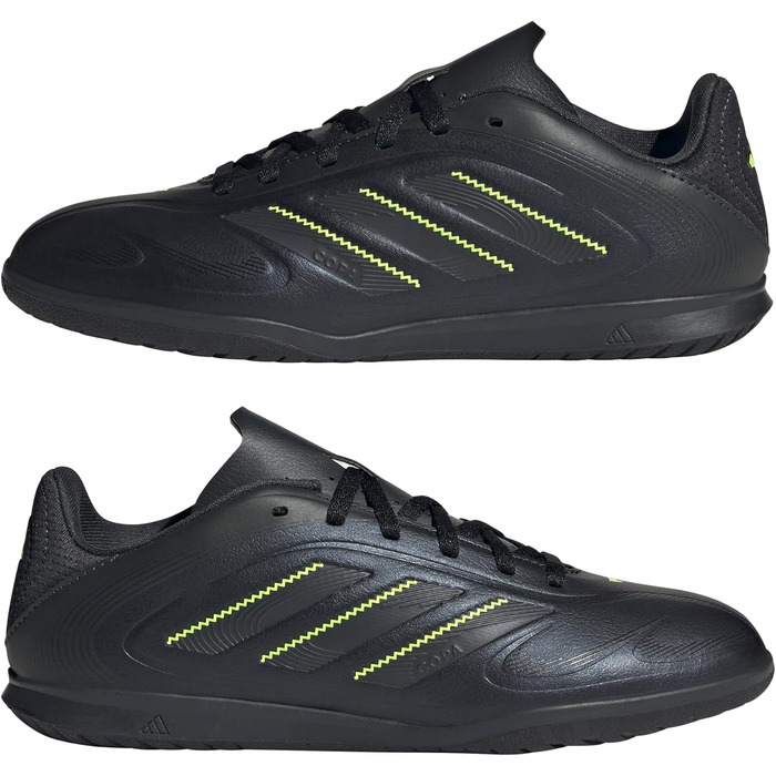 Кросівки футбольні Adidas Copa Pure III Club Indoor Unisex, 38 2/3 EU, Core Black/Dgh Solid Grey/Lucid Lemon