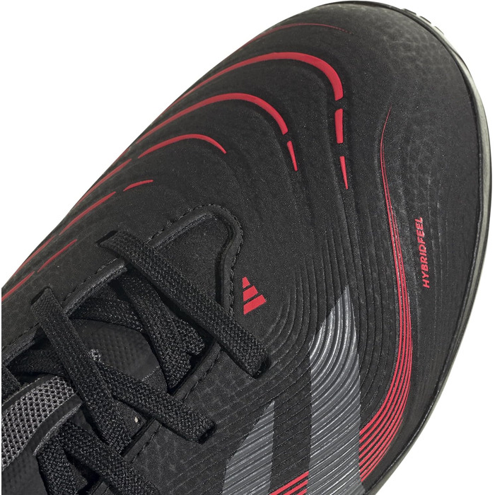 Дитячі футбольні бутси adidas Predator League Turf, чорно-сіро-червоні