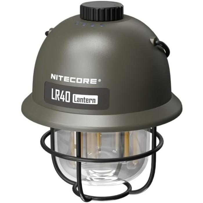 Ліхтар Nitecore Camping LR40: LED, Powerbank, 100 Lumen, 45 годин, тепле та червоне світло