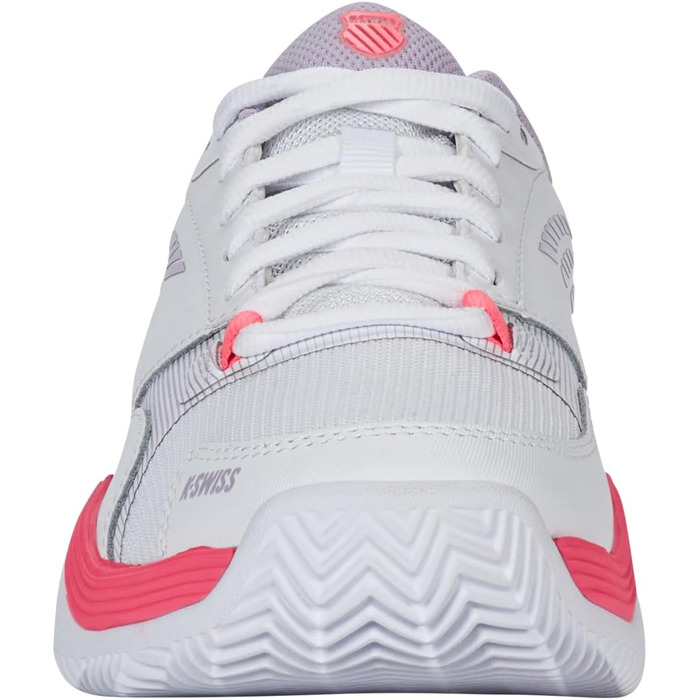 Жіноче тенісне взуття K-Swiss Speedex, 39.5 EU, білий, Orchid Petal, Neon Blaze
