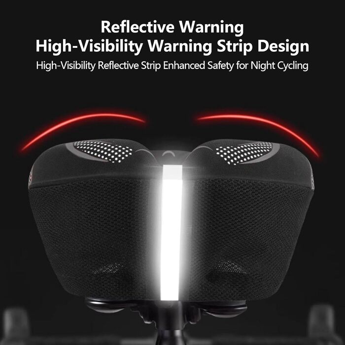 Покриття для велосипедного сидіння AUVSTAR з гелевою вставкою, дихаюче, преміум-якість, підходить для гірського велосипеда, потовщене, захист сидіння для чоловіків та жінок (сірий)