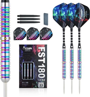 Професійні дартси Formula Sports з металевим наконечником, 90% вольфрам, 3 шт, 24 г