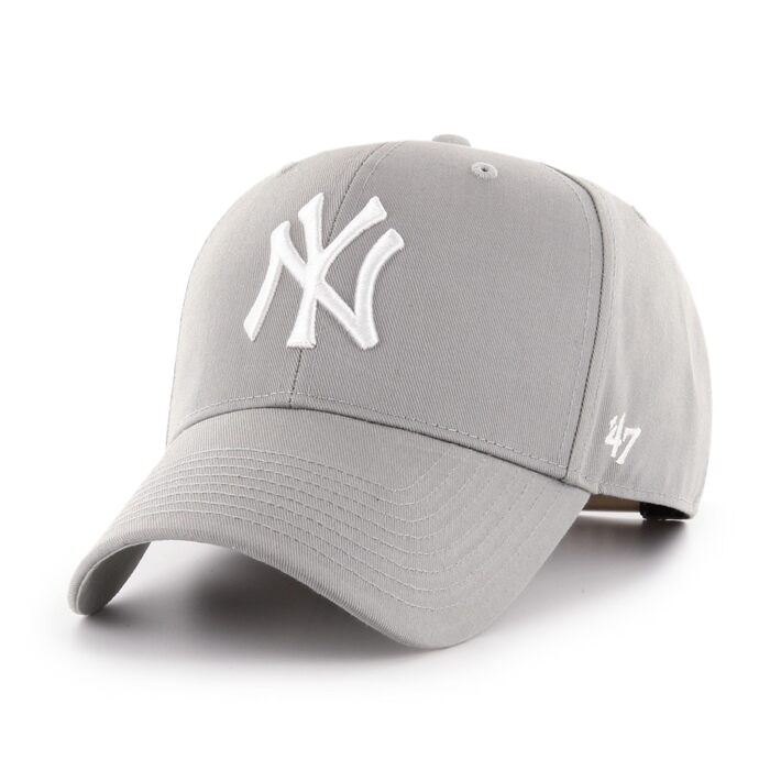 Кепка бейсболка New York Yankees сіра дитяча з козирком, регульована (54-56 см)