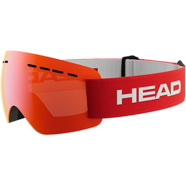 Лижні окуляри HEAD Solar FMR унісекс, червоні, антифог, захист UV
