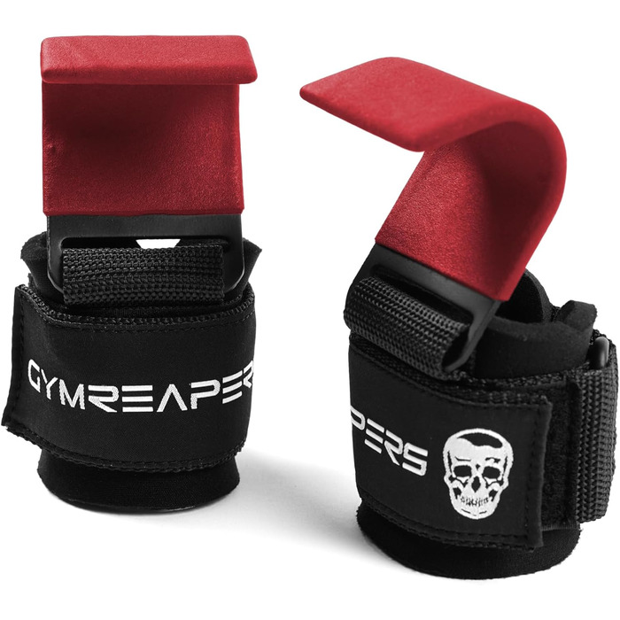 Підтримуючі манжети для важкої атлетики Gymreapers (пара), міцні ремені на зап'ястя для підтримки хватки, для підтягувань, шрагів - фітнес рукавички для чоловіків та жінок